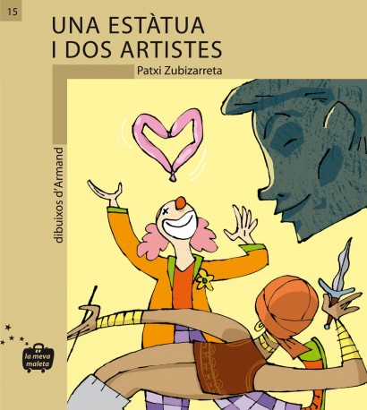 Una estàtua i dos artistes