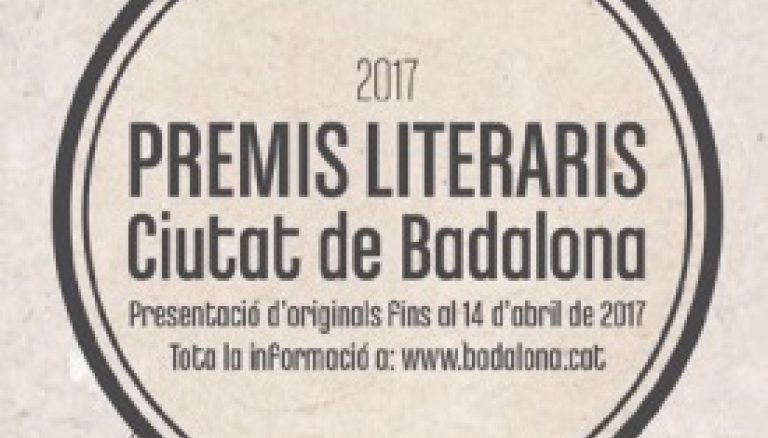 Premis Literaris Ciutat de Badalona 2017