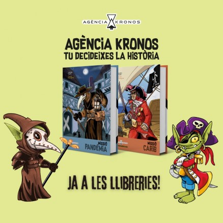 Ja a les llibreries la nova col·lecció de llibres multiaventura d'Agència Kronos. Tu decideixes la història